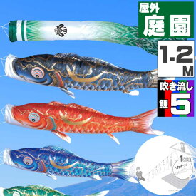 鯉のぼり こいのぼり おしゃれ お洒落 庭 屋外 にわデコセット 豪　鯉 1.2m 8点セット オシャレ