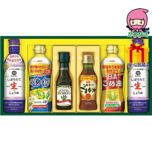 送料無料 2025 お歳暮 御歳暮 お歳暮ギフト 冬のギフト 贈り物 日清 ヘルシーオイル&キッコーマン生しょうゆギフト 食料品 食用油 食用油