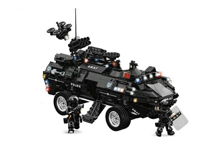 楽天市場 Afm Swat シリーズ スーパードラゴン号 1044blocks 特殊装甲車 特殊部隊 スワット ブロック 模型モデル 警察部隊 組み立て 人員輸送車 変形ロボット 変身 G Trade Japan