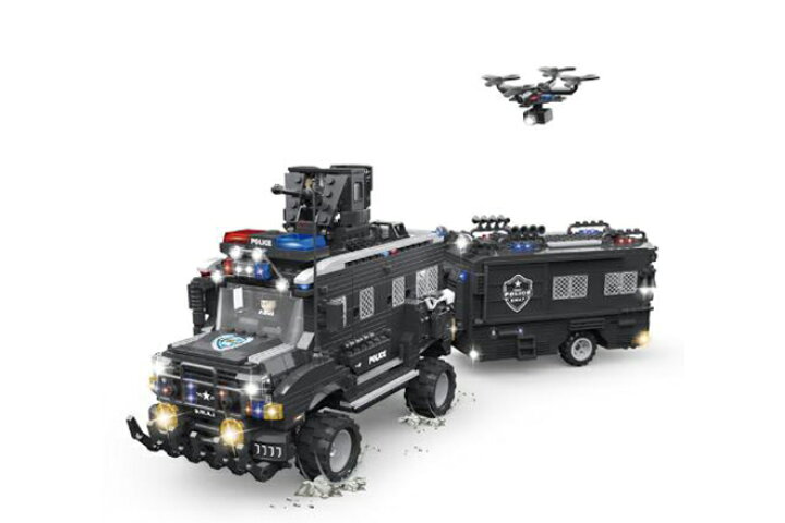 楽天市場 Afm Swat シリーズ ジュラシックダイナソー号 1633blocks 装甲車両 特殊部隊 スワット 大型車両 ブロック 模型モデル 警察部隊 組み立て 特殊車両 トラック G Trade Japan