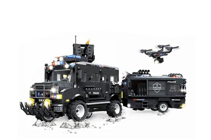 楽天市場 Afm Swat シリーズ ジュラシックダイナソー号 1633blocks 装甲車両 特殊部隊 スワット 大型車両 ブロック 模型モデル 警察部隊 組み立て 特殊車両 トラック G Trade Japan