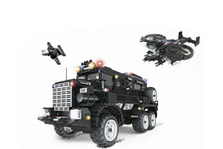 楽天市場 Afm Swat シリーズ ゴッドシールド号 2393blocks 特殊部隊 スワット 特殊部隊 装甲車 人員輸送車 警察車両 ブロック ミニフィグ付き 警察 大型車両 トラック G Trade Japan