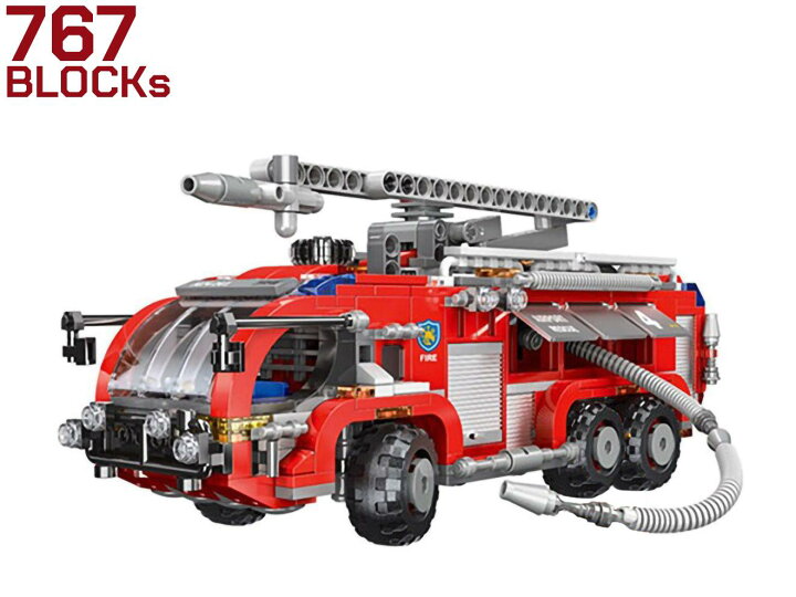 楽天市場】AFM ファイアーファイターシリーズ 空港消防車 767Blocks 