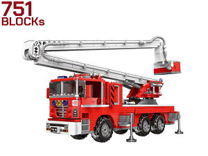 AFM ファイアーファイターシリーズ 屈折はしご車 751Blocks◆高層ビル 立ち並ぶ 都市部 消化 大活躍 リアル 再現 ブロック お子様 子供 おもちゃ 制作 組み立て