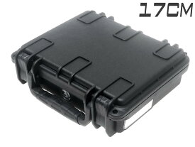 【防水防塵IP67対応/ハンドガン収納】MILITARY-BASE ウォータープルーフ キャリングハードガンケース 1L/17cm BK◆レジン+ファイバー