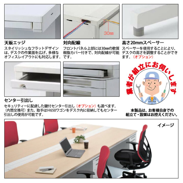 楽天市場】【2万円以上2000円OFFクーポン】 事務机 オフィスデスク 