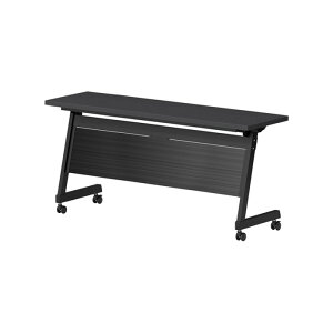 スタッキングテーブル E-LBZ-1545P 幅1500x奥行450x高さ720mm パネル付 会議机 長テーブル 長机 折りたたみ キャスター付き 会議用テーブル フォールディングテーブル 会議室 ミーティングテーブル