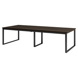 会議用テーブル 幅2800×奥行1200×高さ720mm 6人用 大型 角型 配線ボックス付 E-BX-2812W ミーティングテーブル