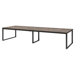 会議用テーブル 幅3600×奥行1200×高さ720mm 8人用 大型 角型 配線ボックスなし E-BX-3612 ミーティングテーブル