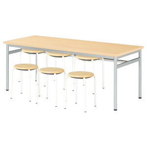 �Ј��H���e�[�u���Z�b�g 6�l�p ��� �H���e�[�u�� E-RHM-1875A 1�� + �ۈ֎qE-CX-56 6�r �w���� �Ј��� ���H�X