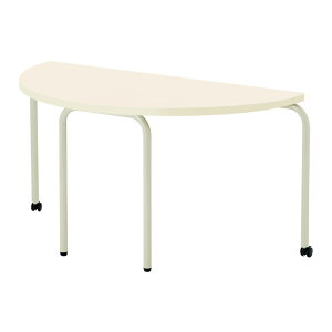 保育園 テーブル 幼稚園 机 キッズテーブル 子供用テーブル E-ECS-1260HRM 幅1200x奥行600x高さ640mm 半円型 長机 ローテーブル 長テーブル 学童保育 児童施設 託児所 塾 日本製