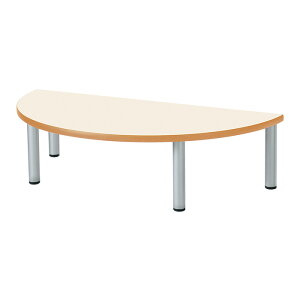 保育園 テーブル 幼稚園 机 キッズテーブル 子供用テーブル E-ER-1260HRZ 幅1200x奥行600x高さ330mm 半円型 長机 ローテーブル 長テーブル 学童保育 児童施設 託児所 塾 日本製