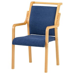 介護椅子 肘付き 取手付 FVM-8AF 幅500x奥行645x高さ838 座面高415mm 布老人ホーム デイサービス 福祉施設 介護施設用ダイニングチェア 病院 福祉施設 介護施設の椅子