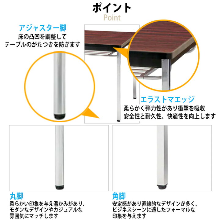 楽天市場】オフィステーブル ミーティングテーブル 会議用テーブル 