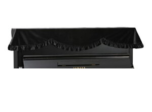 アップライトピアノカバー PT-101BK ブラックベロア ピアノトップカバー