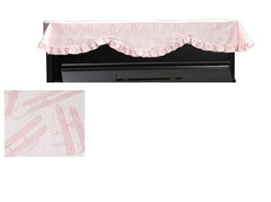 アップライトピアノカバー PT-150GP ピンク 楽譜柄ジャガード織 アップライトピアノトップカバー