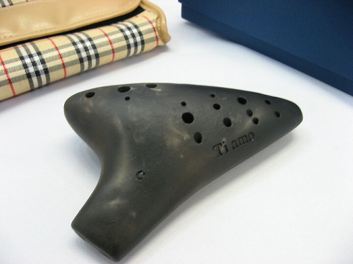 楽天市場】（ティアーモ）ダブル・オカリナ 黒陶シリーズ C管 : 楽器PLAZA