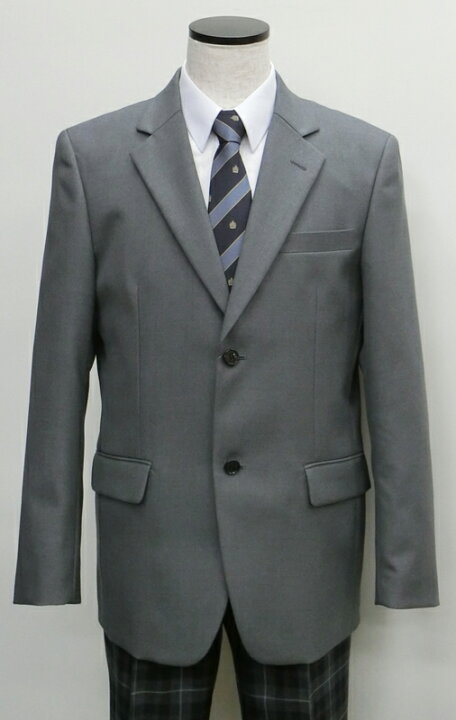 楽天市場】制服 ブレザー 男子用 グレー 165A/170A/175A/180A/185A 