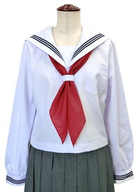 KURI-ORIクリオリ セーラー服 長袖 白身頃×白衿 165B-175B 日本製