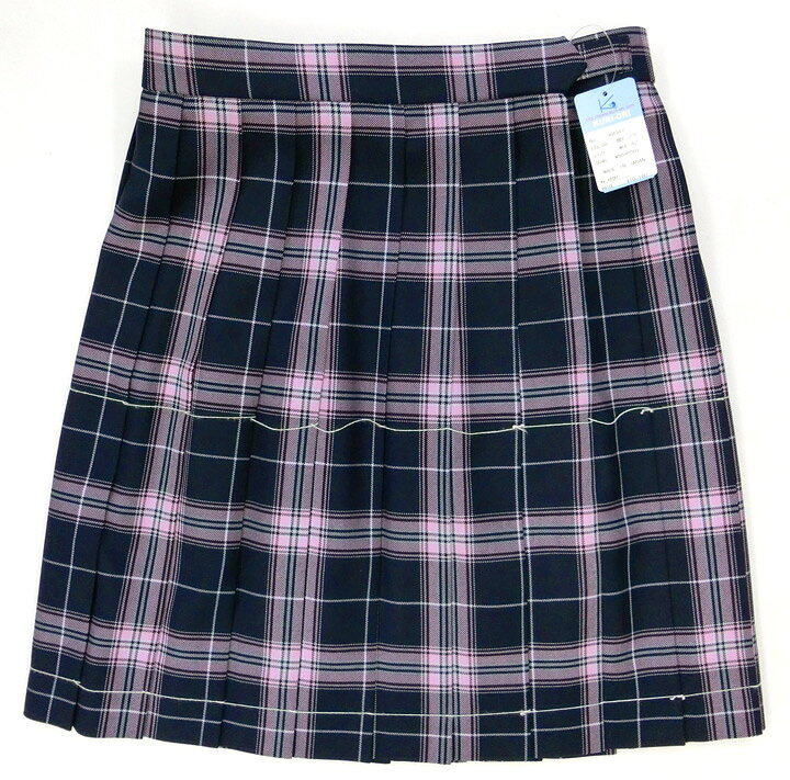 楽天市場】制服スカート【KR347】W75〜85 KURI-ORIクリオリ 紺ピンク 