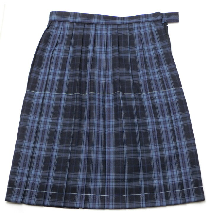 楽天市場】制服 スカート 大きいサイズ 濃紺チェック柄 W90-W100 丈56 