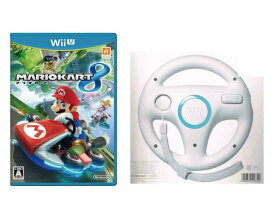 【新品】(税込価格) WiiU マリオカート8+Wiiハンドル ★全て任天堂純正品/新品未使用品ですがパッケージに少し傷み汚れ等がある場合がございます。