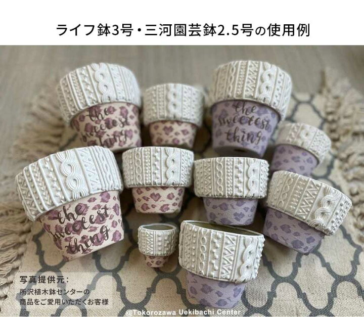 楽天市場】素焼き鉢 ライフ 3号 48枚セット リメイク鉢材料 プランター  