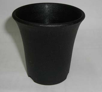 ミニ蘭鉢　黒（ブラック）　プラ鉢　2.5号　100個　ミニラン鉢