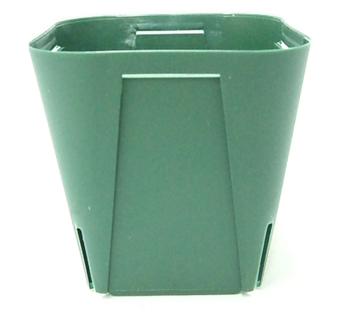 EGスリット鉢 9ｃｍ 角型 モスグリーン 10個セット 富貴蘭 感謝価格 激安 プラ鉢 長生蘭 EG90