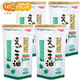 朝日 えごま油 分包タイプ （3g×30袋）×4セット 低温圧搾一番搾り 持ち運びに便利 [02] NICHIGA(ニチガ)