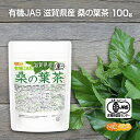 有機JAS 滋賀県産 桑の葉茶 100g 新芽桑葉 100%使用 着色料無添加、酸化防止剤不使用、香料不使用 [02] NICHIGA(ニチガ)