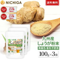 九州産 しょうが粉末 100g×3袋【送料無料】【メールで郵便ポストにお届け】【代引不可】【時間指定不可…