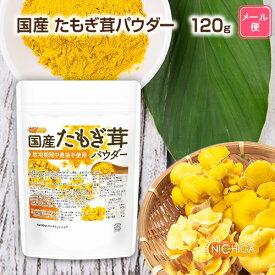 国産たもぎ茸パウダー 120g 【送料無料】【メール便で郵便ポストにお届け】【代引不可】【時間指定不可】 栽培期間中農薬不使用 甘味料不使用、保存料不使用、着色料不使用、香料不使用100％パウダー [04] NICHIGA(ニチガ)