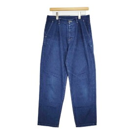 nest Robe 01191-1087-1 コットンリネン タックテーパード デニムパンツ ブルー レディース ネストローブ【中古】6-0218G