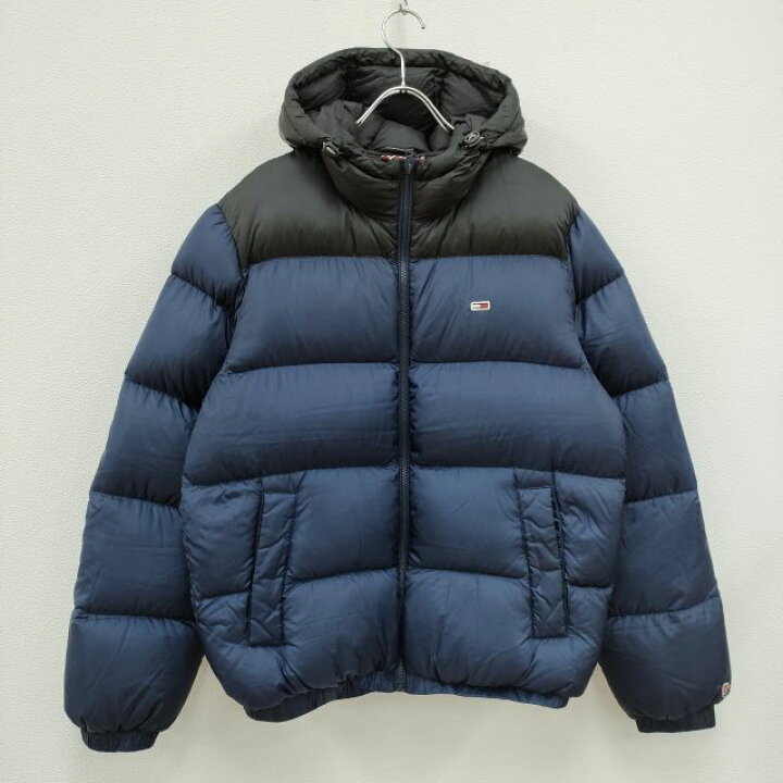 楽天市場】TOMMY JEANS サイズS ダウンジャケット ネイビー ブラック  