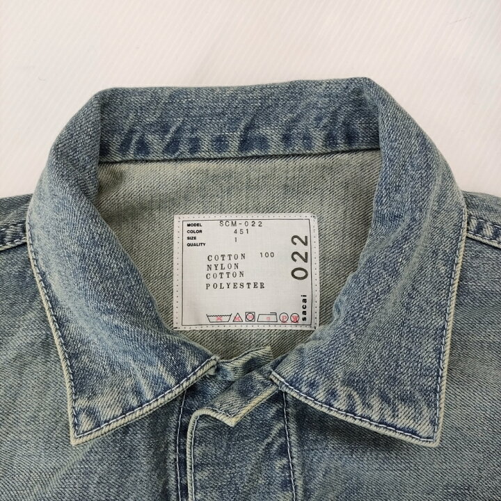 楽天市場】Sacai Denim MA-1 Jacket サイズ1 再構築 ドッキング 