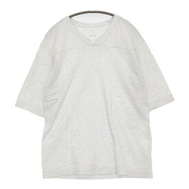 Toujours Vネック サイズF 半袖Tシャツ カットソー ライトグレー レディース トゥジュー【中古】5-0613S