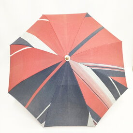 tamaki niime よけおり 折りたたみ傘 晴雨兼用 傘 レッド ネイビー レディース 玉木新雌/タマキニイメ【中古】5-0802G