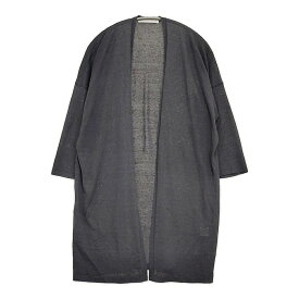 evam eva linen robe サイズM リネンローブ 羽織り 定価35200円 カーディガン 25SS チャコールグレー レディース エヴァムエヴァ【中古】5-1118M