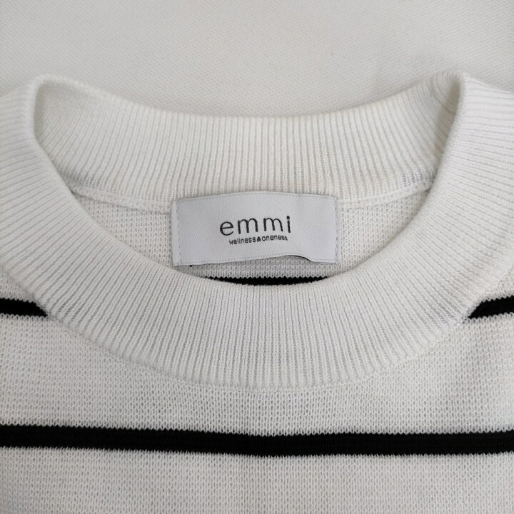 楽天市場】emmi 10th emmiロゴミラノリブトップス 定価15400円  