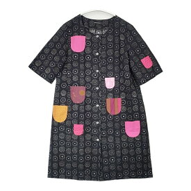 marimekko ハッピードレス Nadja ナドヤ Kihlatasku コットン 定価20900円 サイズ38 ワンピース ブラック グレー レディース マリメッコ【中古】6-0818S