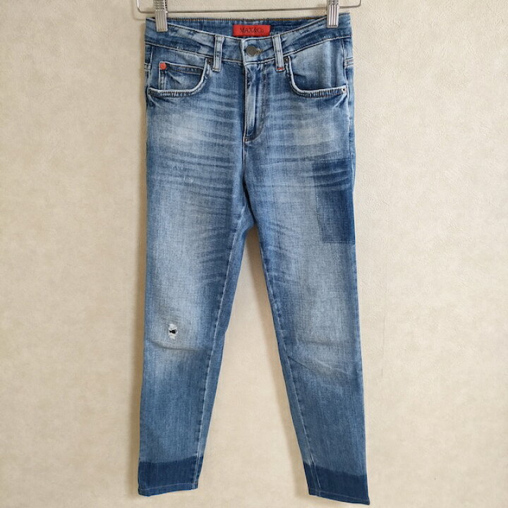 楽天市場】MAX & Co. ダメージ加工 スキニー サイズ25 デニムパンツ 