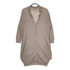 nest Robe 29082-0192 コットンニット ロング カーディガン ベージュ レディース ネストローブ【中古】5-0619M