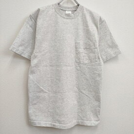 CAMBER USA製 8oz MAX WEIGHT POCKET T-Shirts ポケット付 サイズS 半袖Tシャツ カットソー ライトグレー メンズ キャンバー【中古】4-0818S