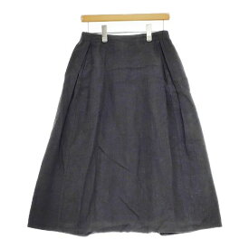 vie evam eva サイドタック side tuck sarrouel pants 定価20900円 V201T903 リネン サルエルパンツ ブラック レディース ヴィー エヴァムエヴァ【中古】5-0409M
