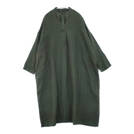 nest Robe リネン ワイドシルエット 01191-1093 製品染め ワンピース グリーン レディース ネストローブ【中古】6-0513M