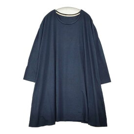 veritecoeur ウール天竺ロングチュニック VCC-136 ワンピース ネイビー レディース ヴェリテクール【中古】6-0411M