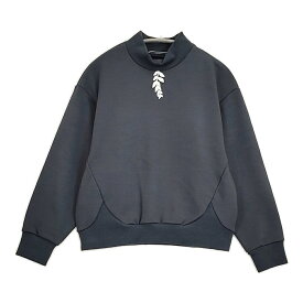 mina perhonen earth piece ハイネックカットソー 定価47300円 ada8031 サイズ36 スウェット 25AW チャコールグレー レディース ミナペルホネン【中古】6-0505T