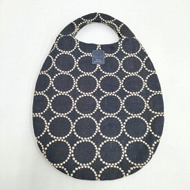 mina perhonen 希少 tambourine タンバリン 刺繍 エッグバッグ デニム コットンリネン e787 トートバッグ コン レディース ミナペルホネン【中古】6-0518G