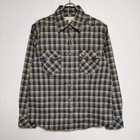 Foxfire 8112229 トランスウェット ミニチェックシャツ ネルシャツ 長袖シャツ カーキ レディース フォックスファイヤー【中古】3-1030T